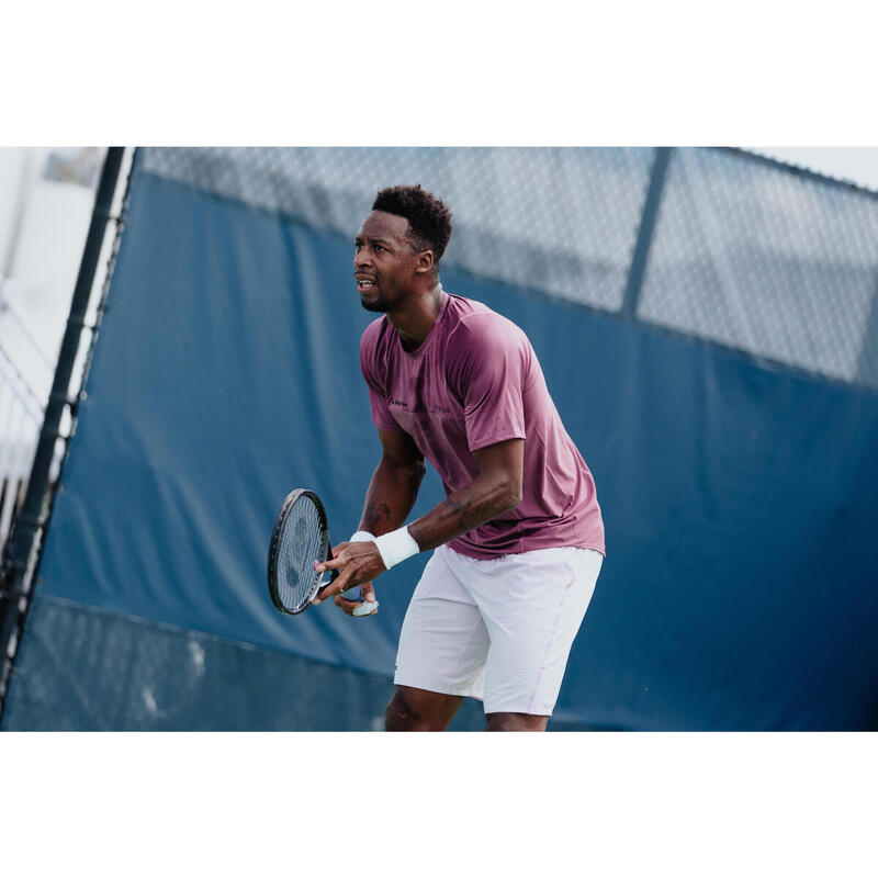 Short de tennis Homme respirant - Artengo Dry+ Violet Gaël Monfils
