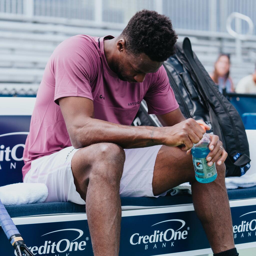 МЪЖКИ ДИШАЩИ ШОРТИ ЗА ТЕНИС DRY+ GAËL MONFILS, ЛИЛАВИ