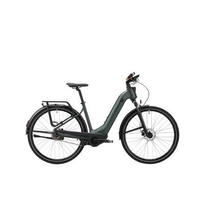 Bici trekking elettrica a pedalata assistita automatica E-ACTV 900 Owuru grigia