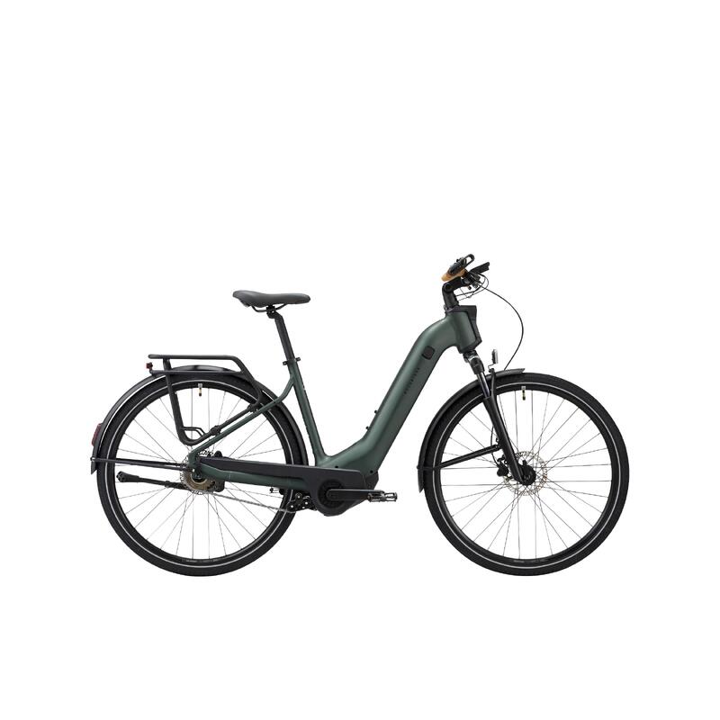 Bicicletă polivalentă electrică cu motor automat Owuru cadru jos E-ACTV 900 Gri