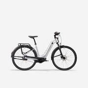 Bicicletă polivalentă electrică cu motor automat Owuru cadru jos E-ACTV 900 Gri