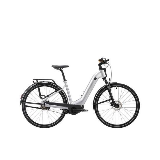 Bici trekking elettrica a pedalata assistita automatica E-ACTV 900 Owuru grigia