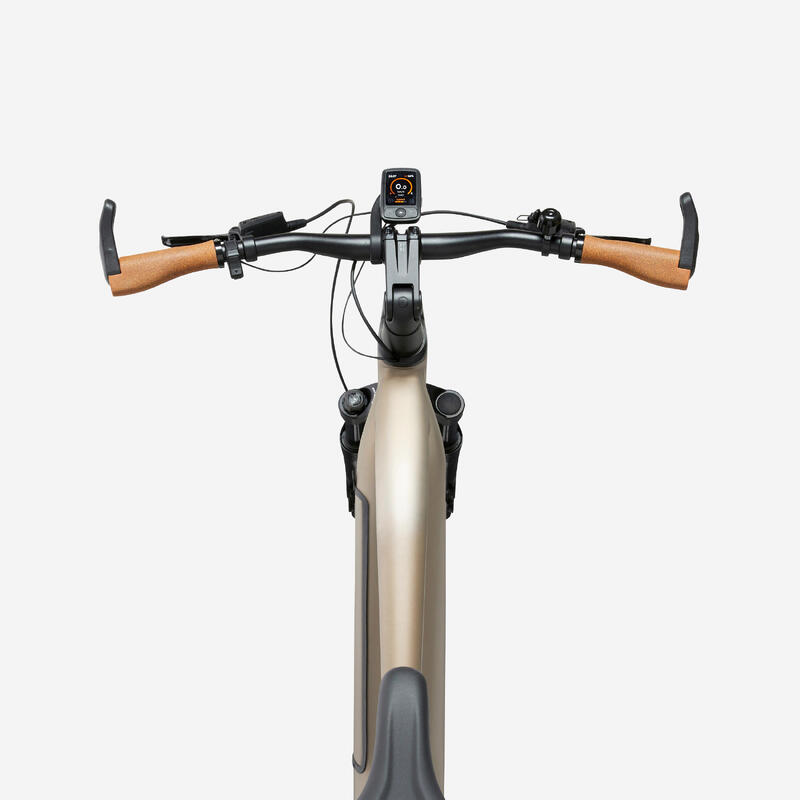 Vélo tout chemin électrique à moteur automatique owuru cadre haut, EACTV 900 ROCKRIDER Decathlon