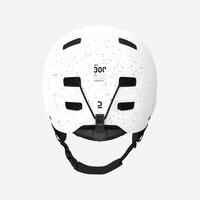 Adult/juniors ski and snowboard helmet - H-FS 300 - spotted white