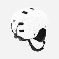 Adult/juniors ski and snowboard helmet - H-FS 300 - spotted white