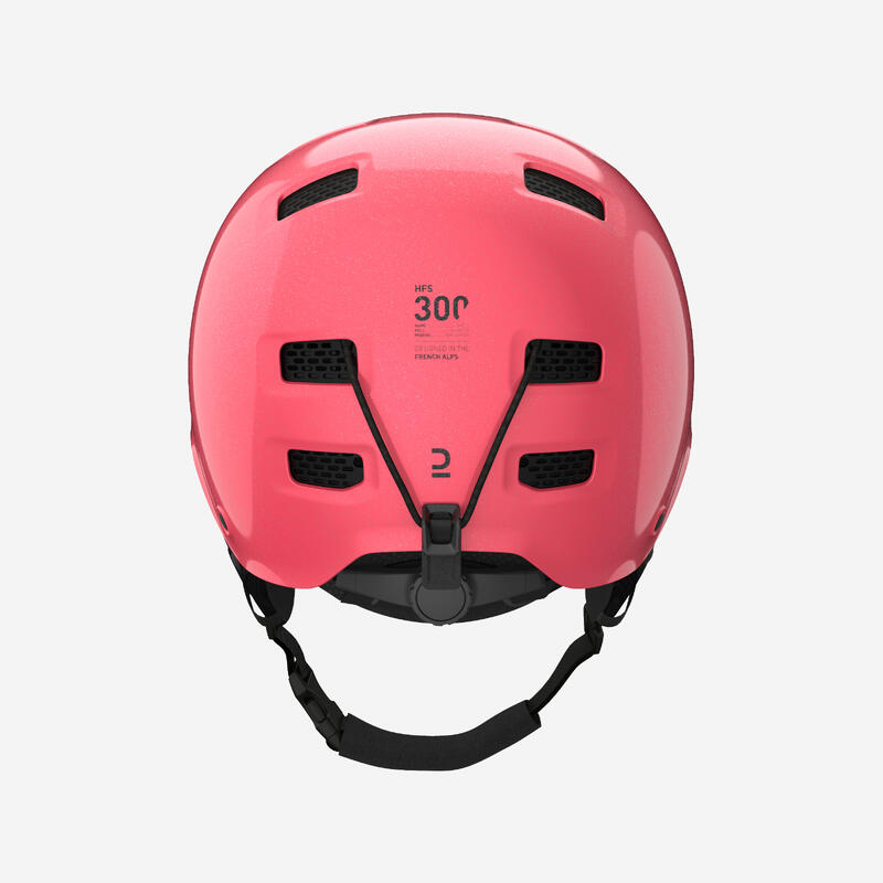 Skihelm Snowboardhelm Erwachsene/Kinder - H-FS 300 rosa/Glitzer