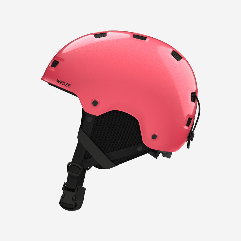 Skihelm Snowboardhelm Erwachsene/Kinder - H-FS 300 rosa/Glitzer