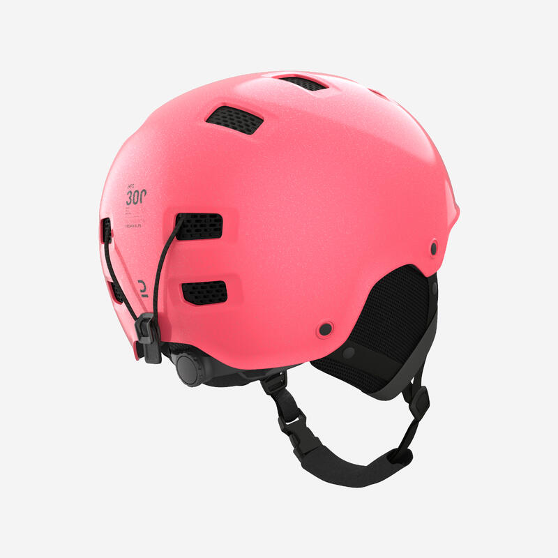 Skihelm Snowboardhelm Erwachsene/Kinder - H-FS 300 rosa/Glitzer