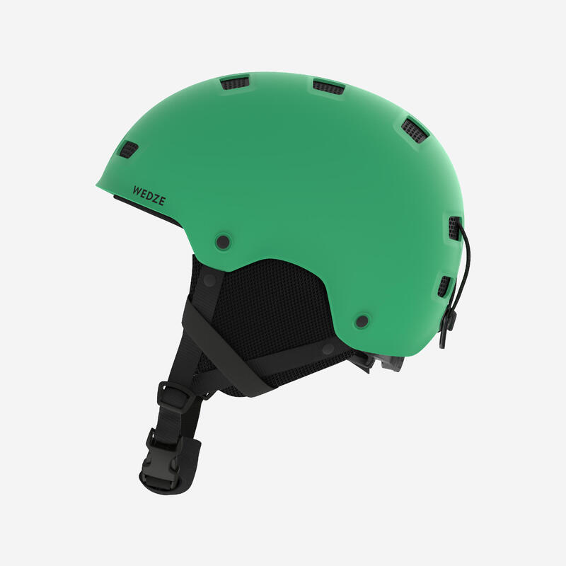 Skihelm snowboardhelm volwassenen en kinderen H-FS 300 groen