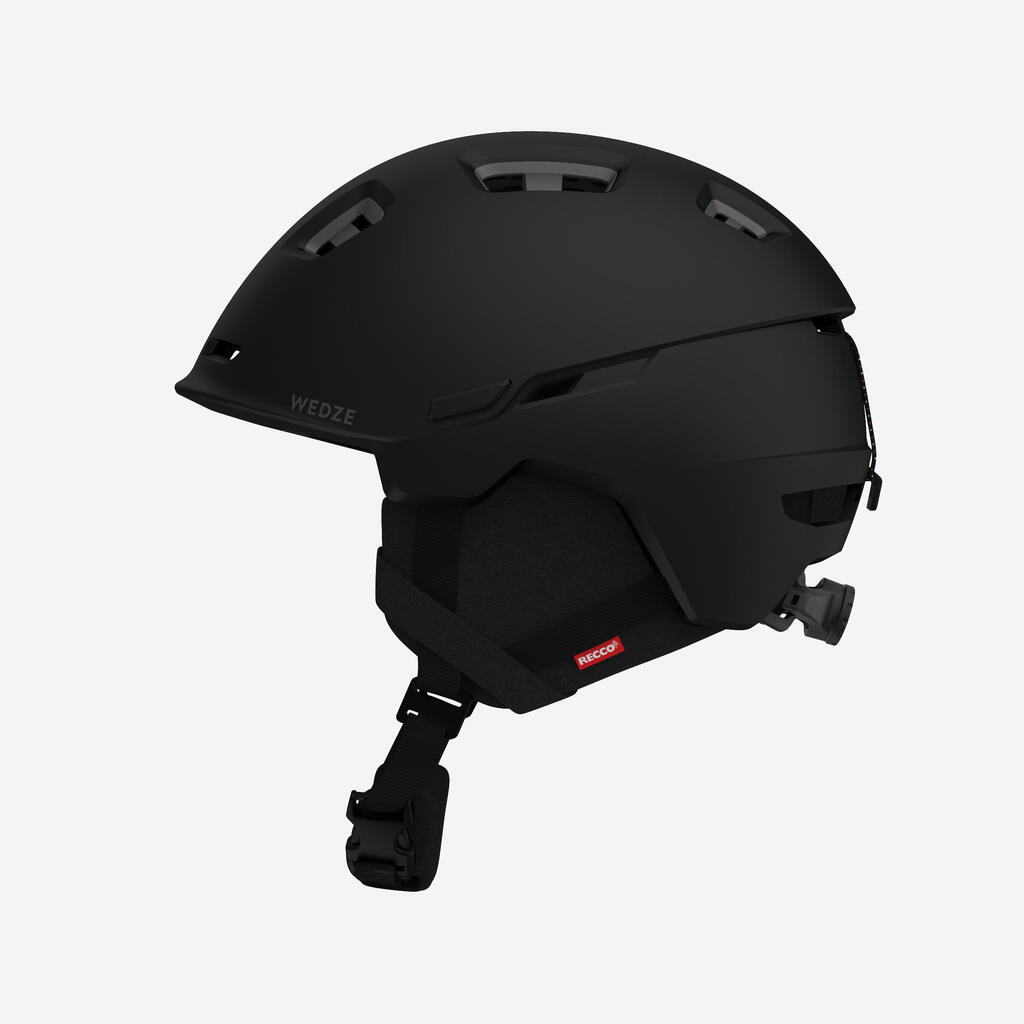 WILDER DOUBLE-STANDARD BLACK CROSS-COUNTRY SKIING HELMET