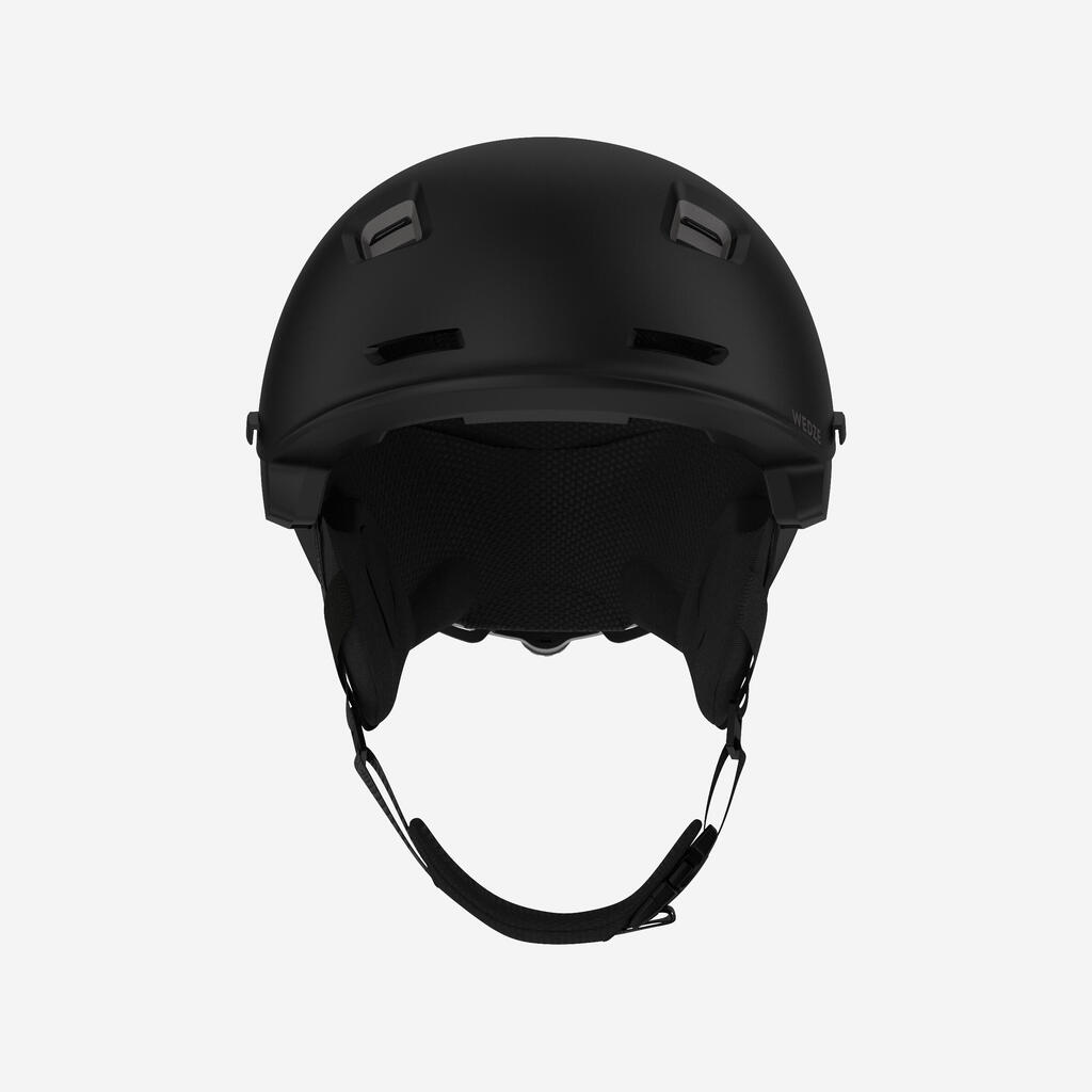 WILDER DOUBLE-STANDARD BLACK CROSS-COUNTRY SKIING HELMET