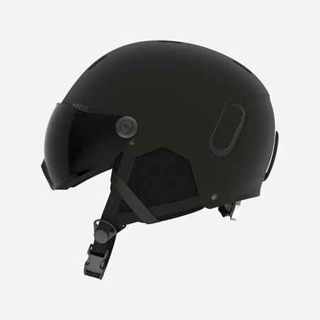 Adult Ski Helmet with Visor - PST 150 - Black