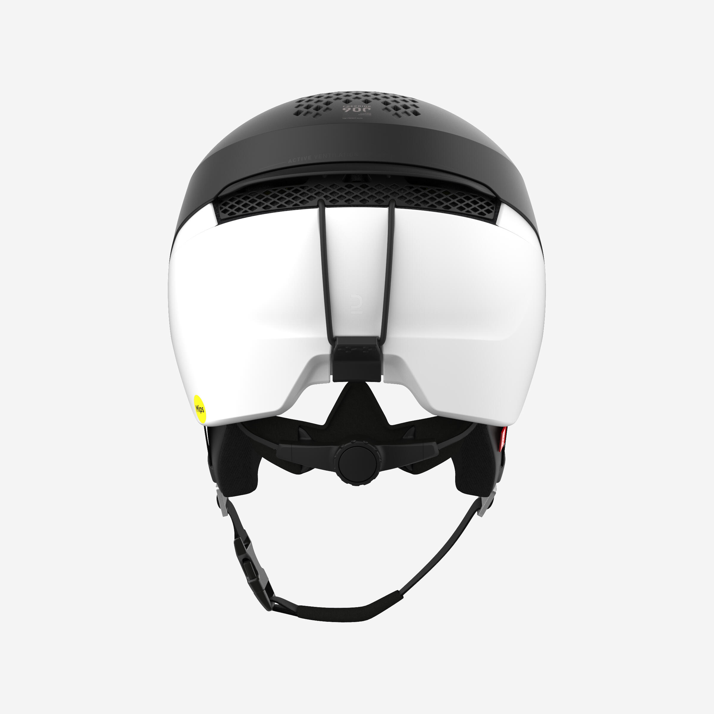 Casco sci freeride adulto FR900 MIPS nero bianco 7/8