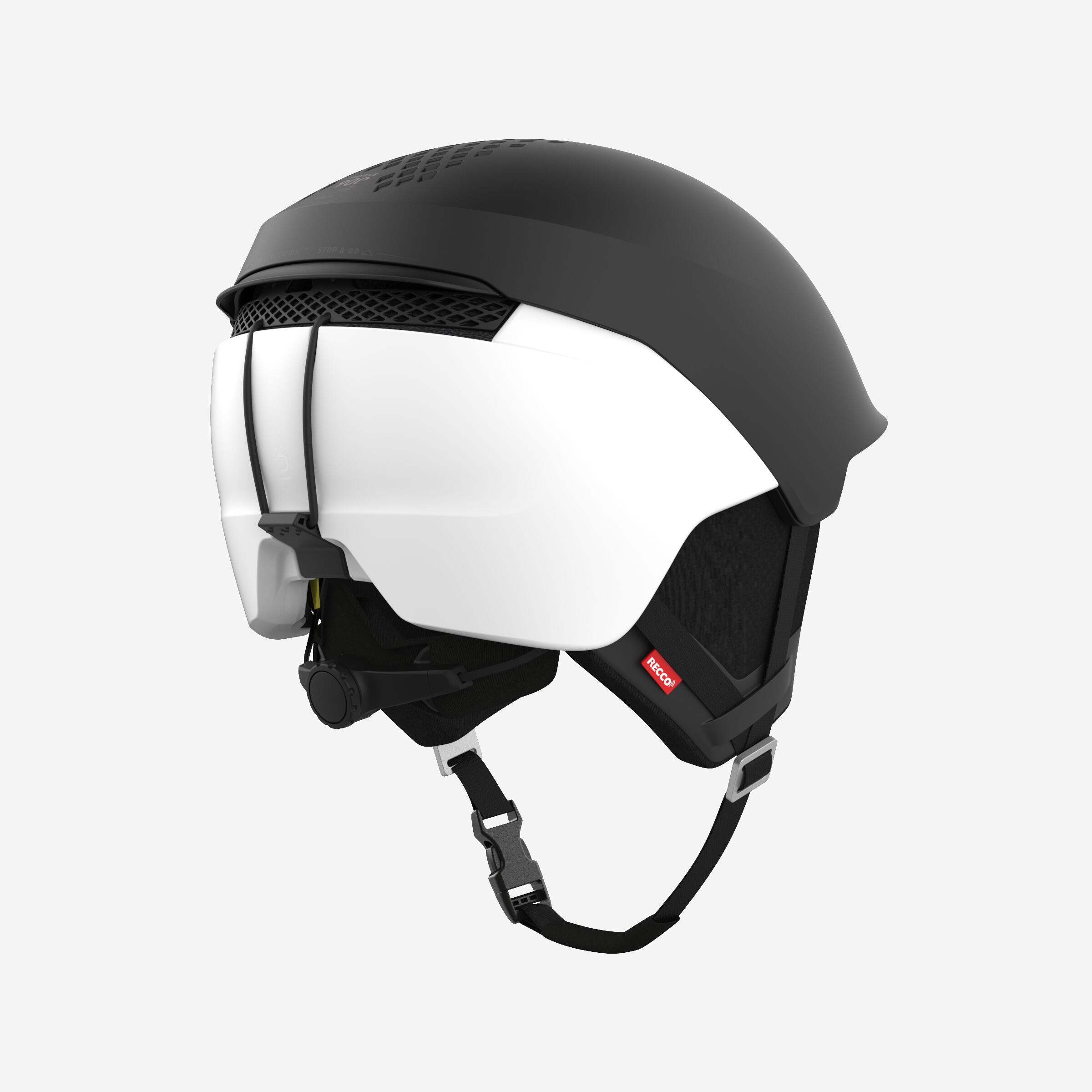 Casco sci freeride adulto FR900 MIPS nero bianco 4/8