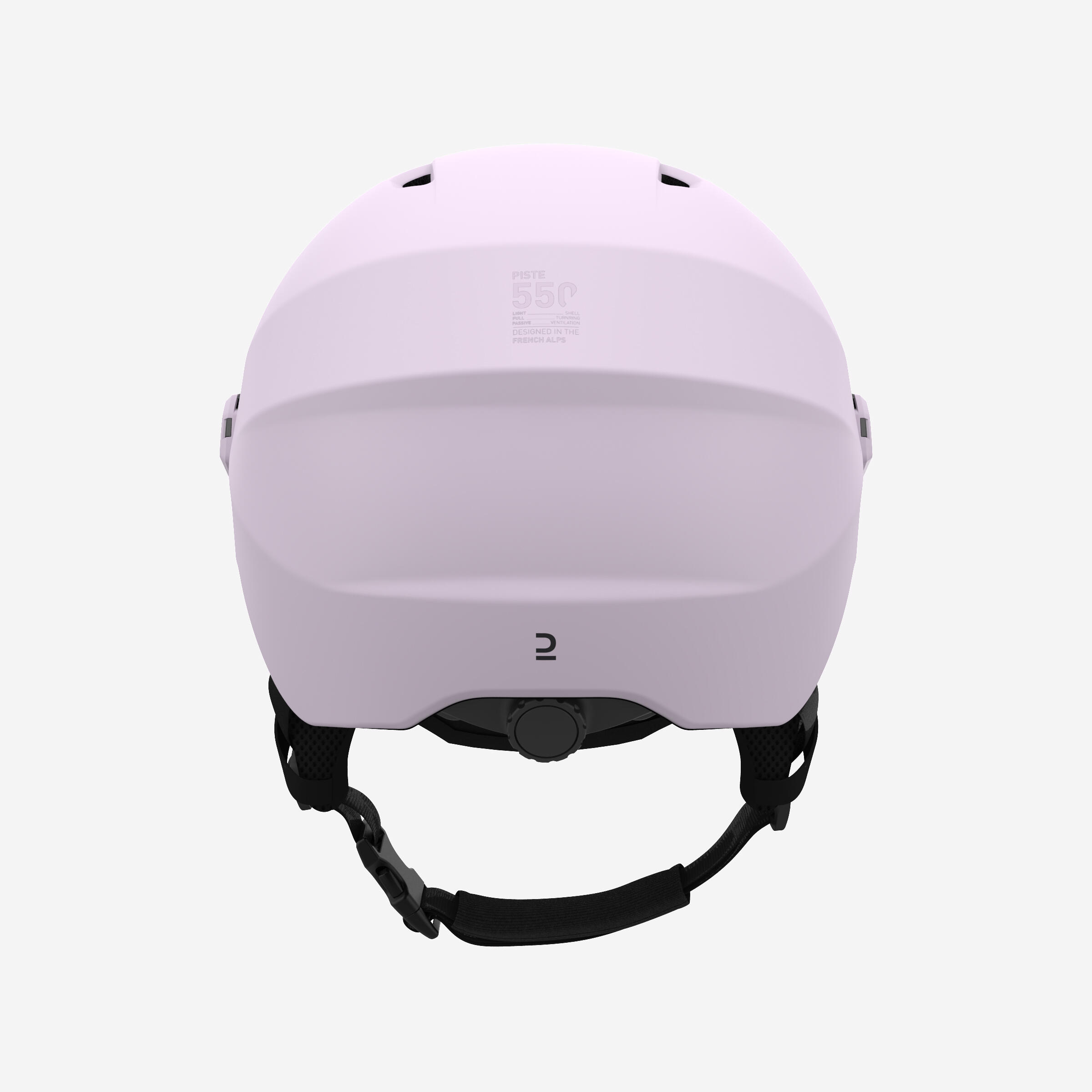 Skihelm met vizier voor volwassenen PST 550 paars 7/8