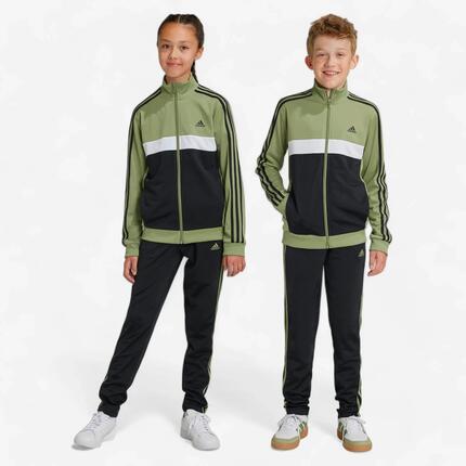 Survêtement 3 bandes Adidas enfant - noir et vert