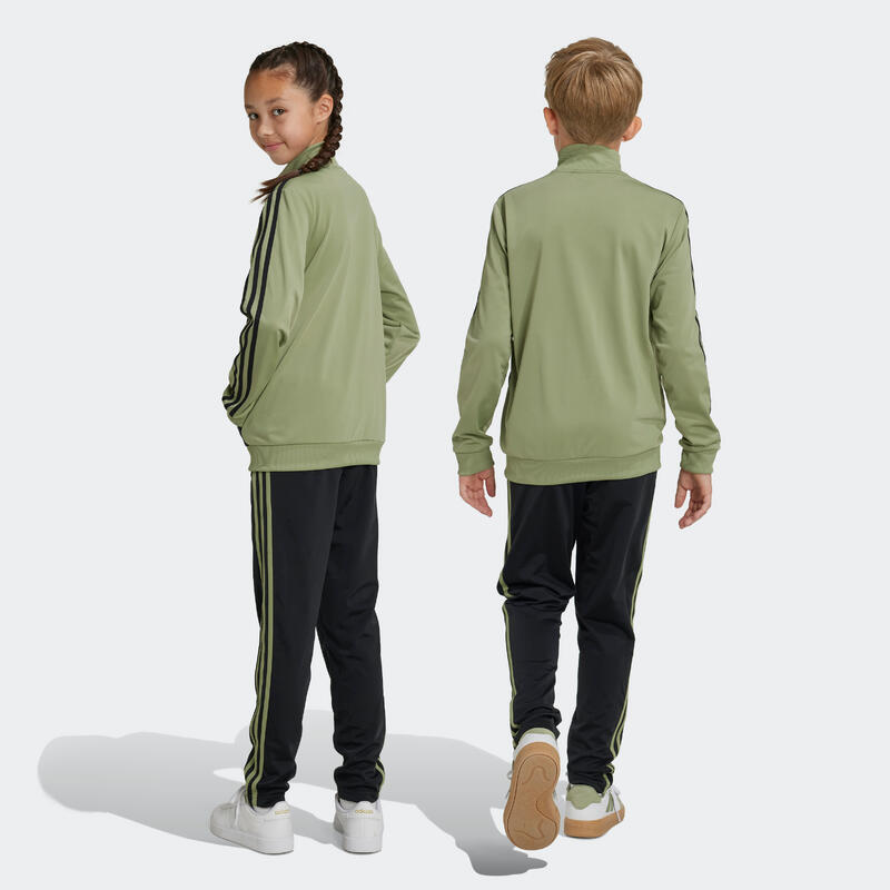 Survêtement 3 bandes Adidas enfant - noir et vert