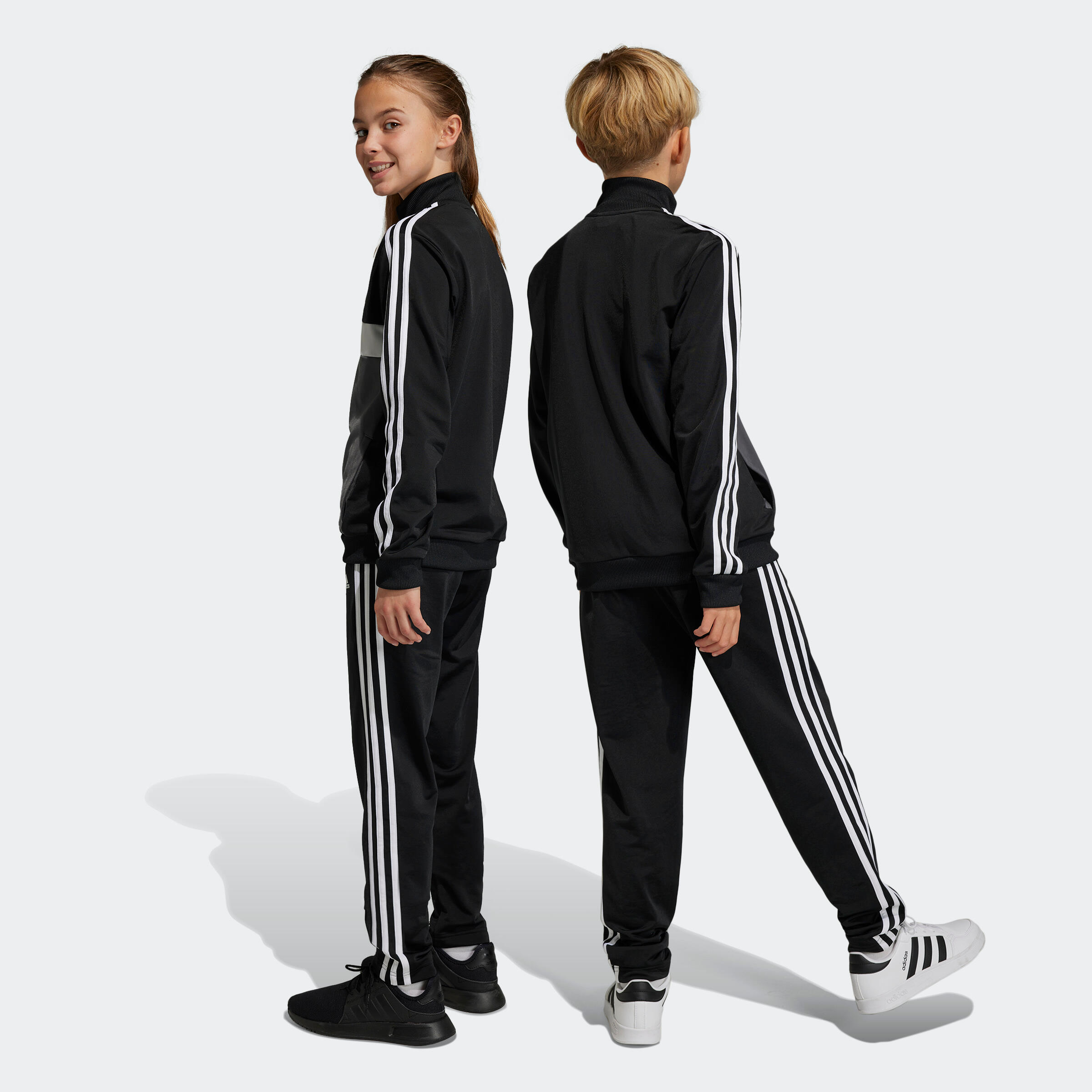 Survêtement colorblock de sport adidas enfant noir 2/18