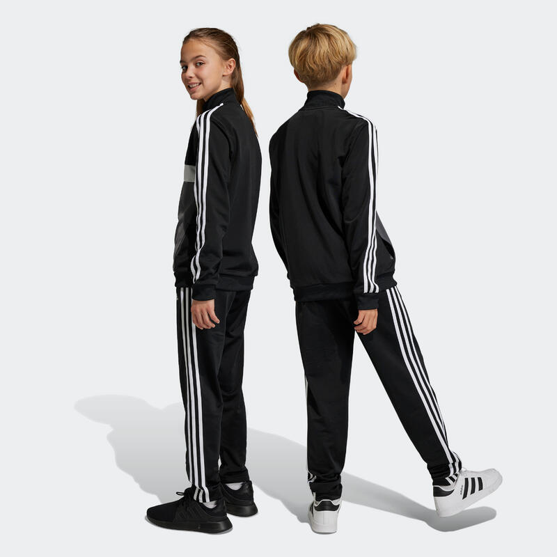 Survêtement colorblock de sport adidas enfant noir ADIDAS Decathlon