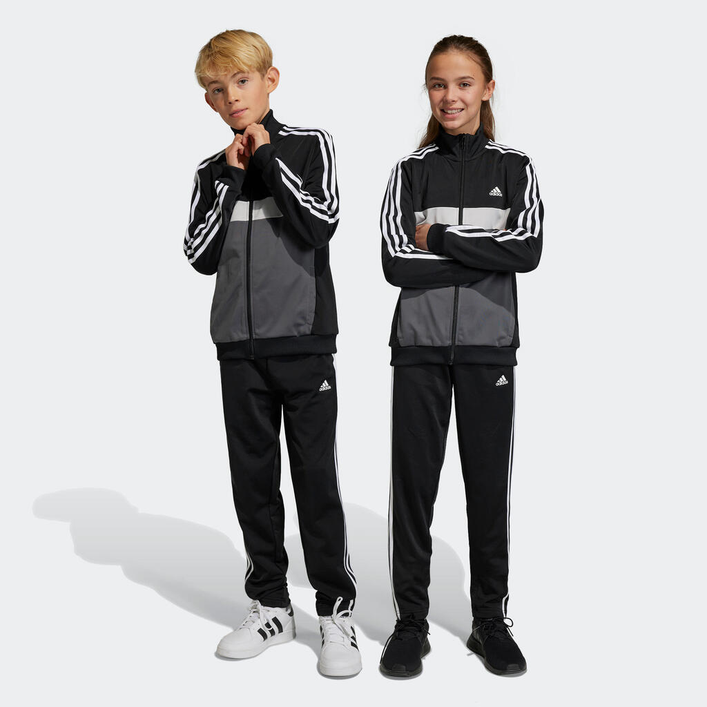 Kids' Colorblock Sports Tracksuit - Black