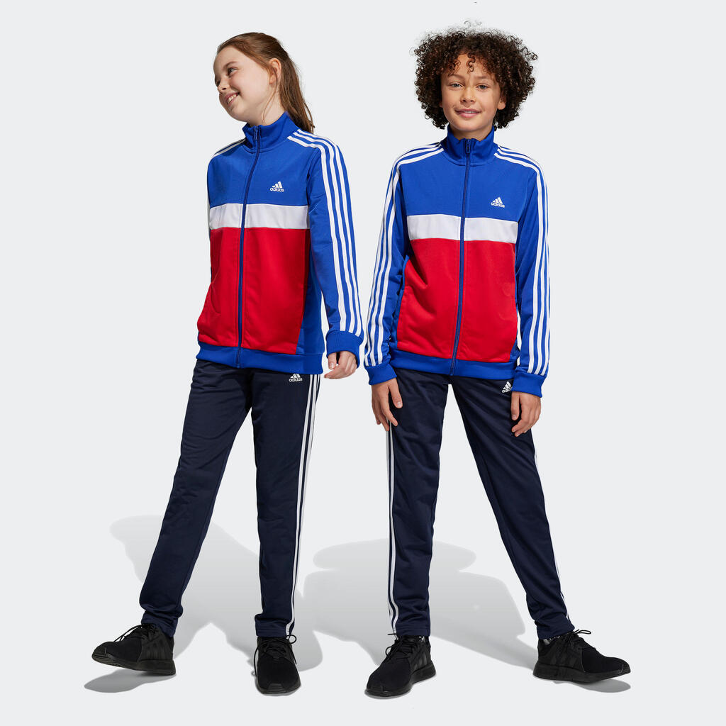 Kids' Sports Colourblock Tracksuit - Blue/Red