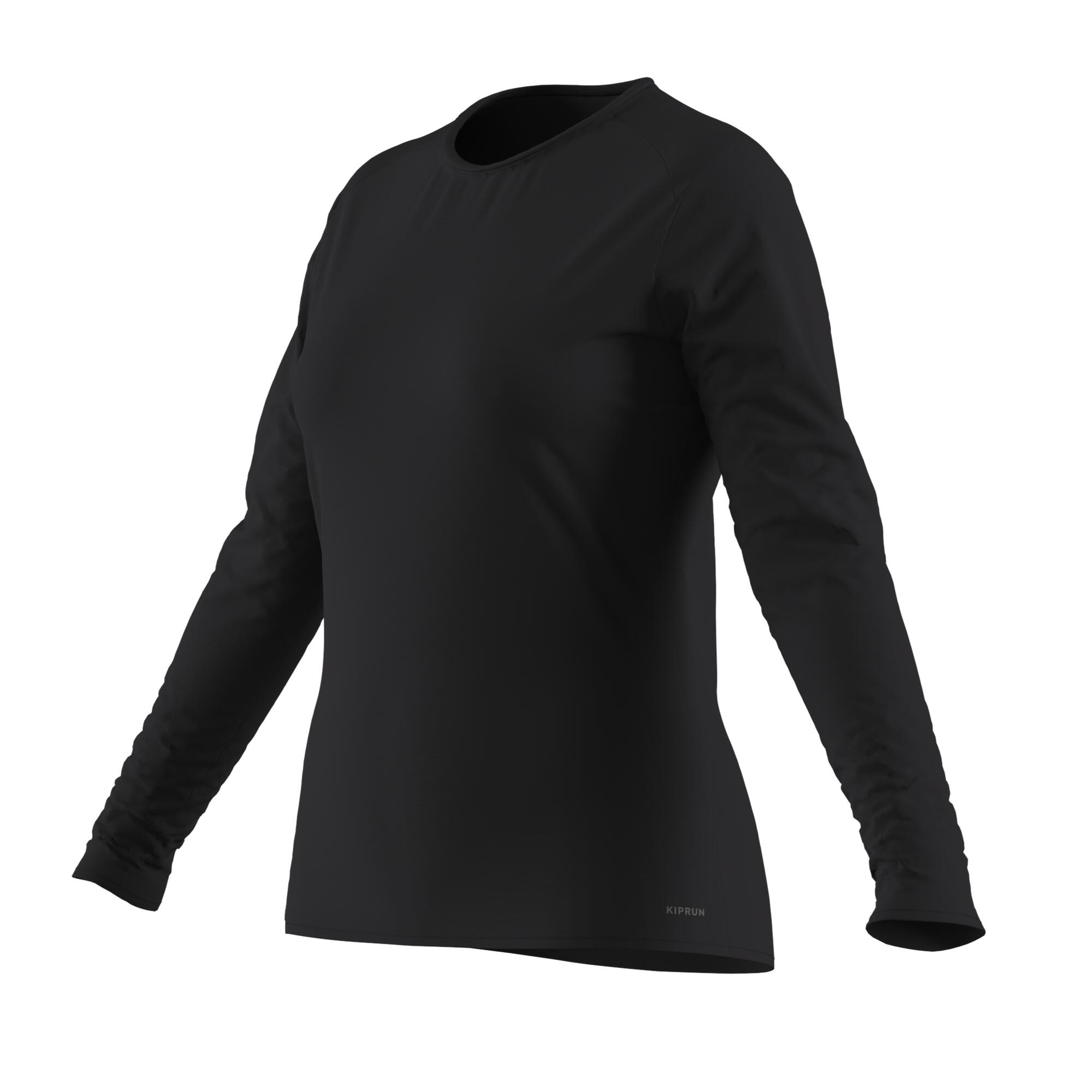 Playera Manga Larga Running Mujer - Sun Protect - Negro  13/13