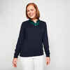 Damen Golf Pullover V-Ausschnitt Baumwolle - CW100 marineblau 