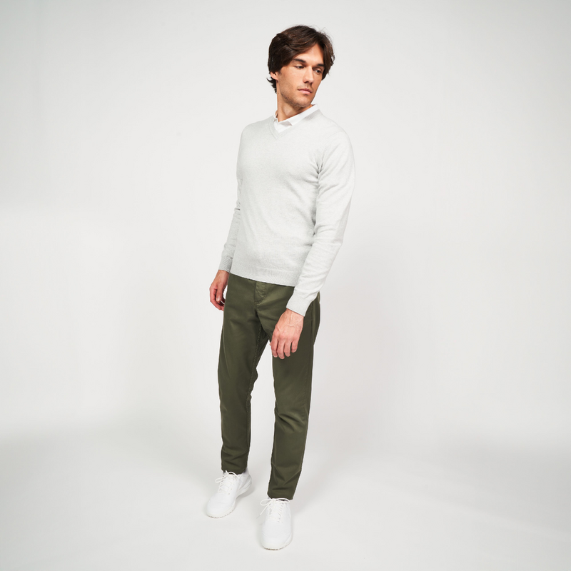 Pull-over Izod XFG Homme Taille L Rouge Col V Coupe-vent, Idéal Golf