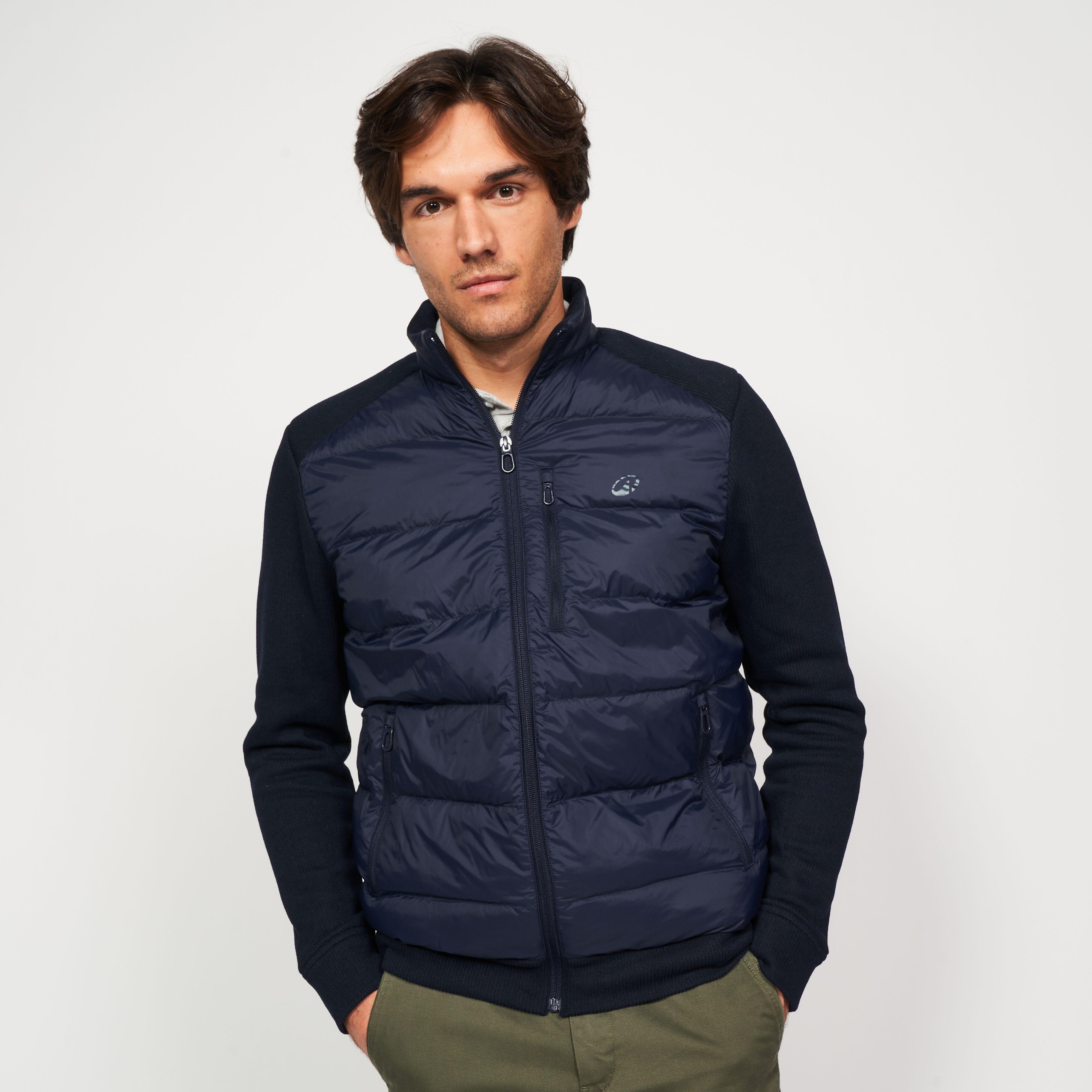 Men's Hybrid Golf Down Jacket, CW900 navy blue