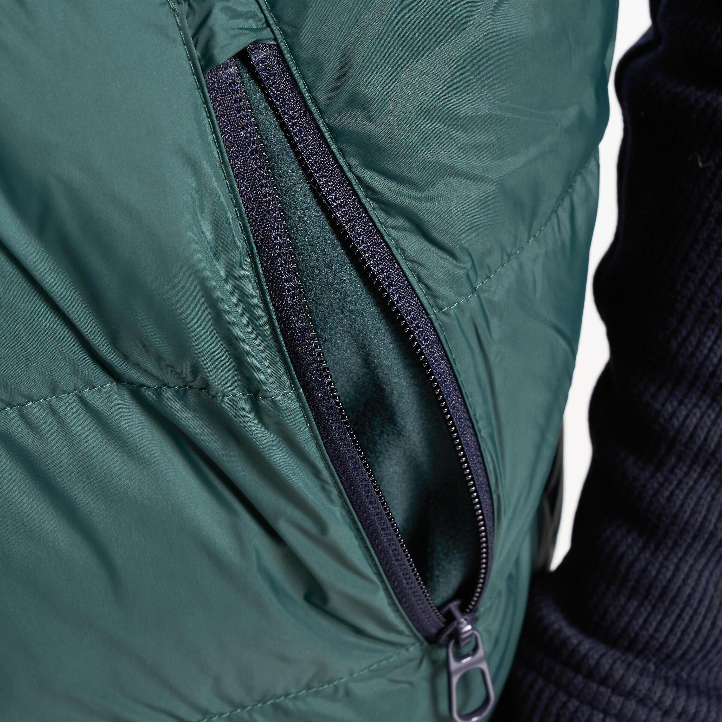 Men's golf hybrid jacket, CW900 blue & green INESIS Decathlon