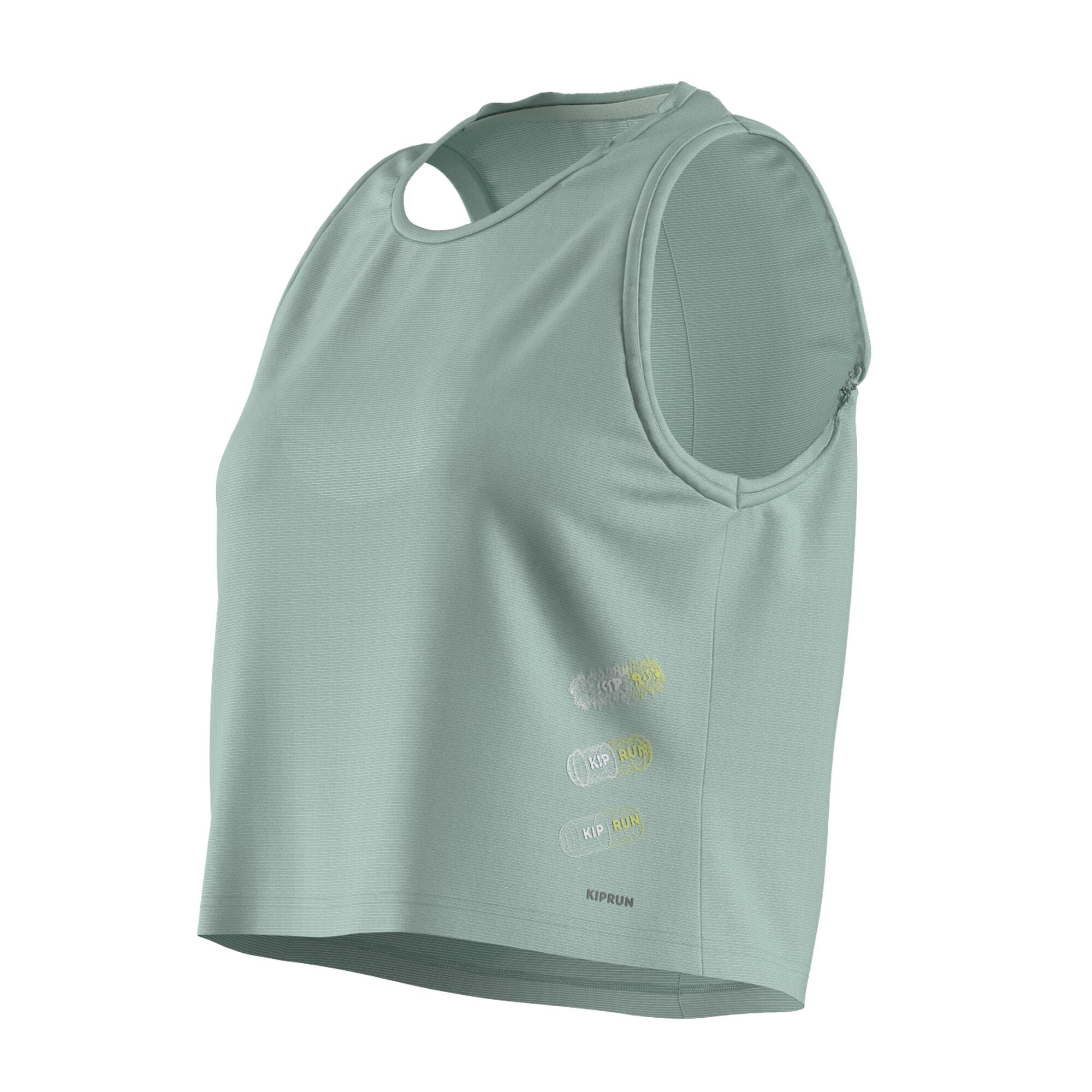 Kiprun Run 500 Women's Cropped Running Tank Top