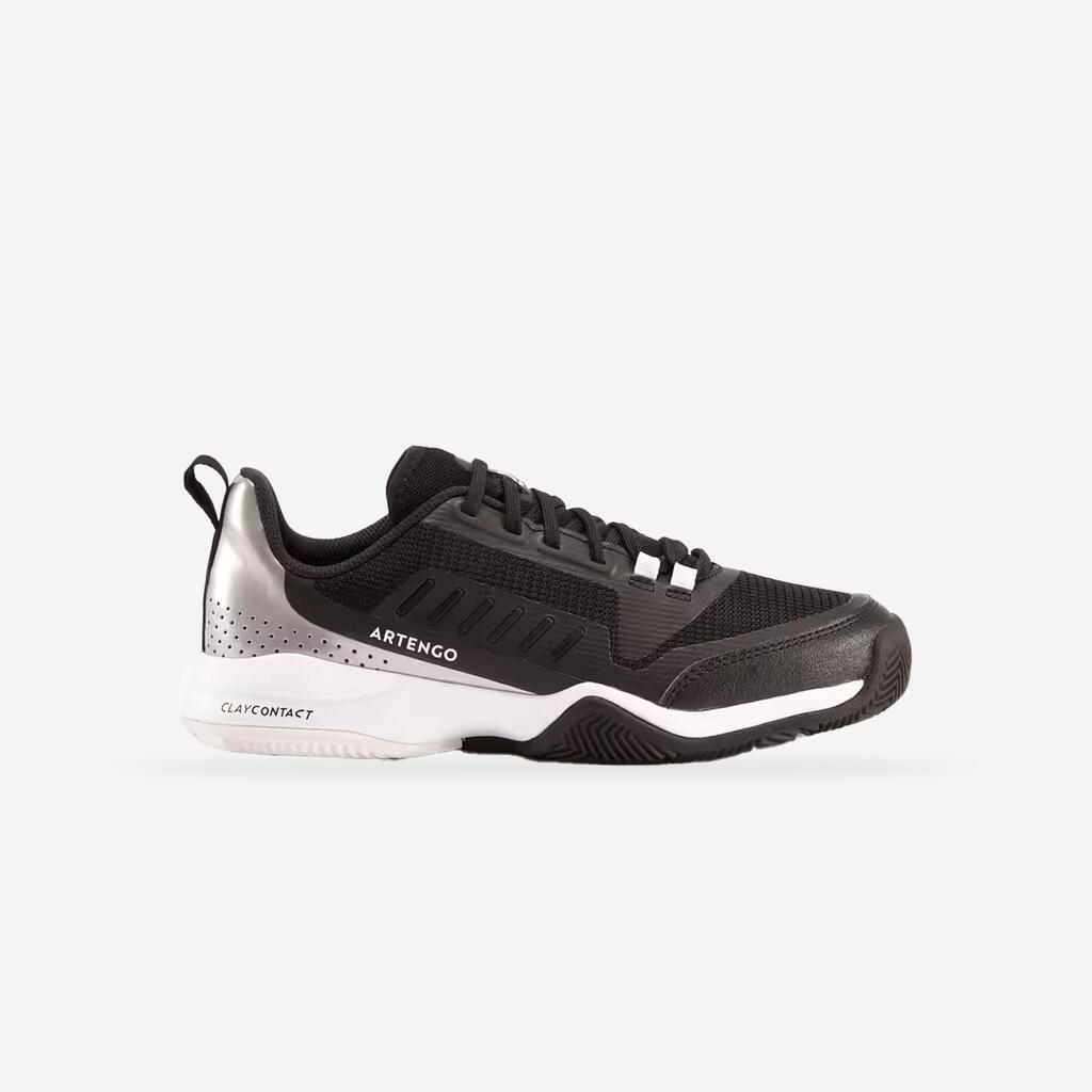 Kinder Tennisschuhe Sandplatz - Fast Clay Junior schwarz