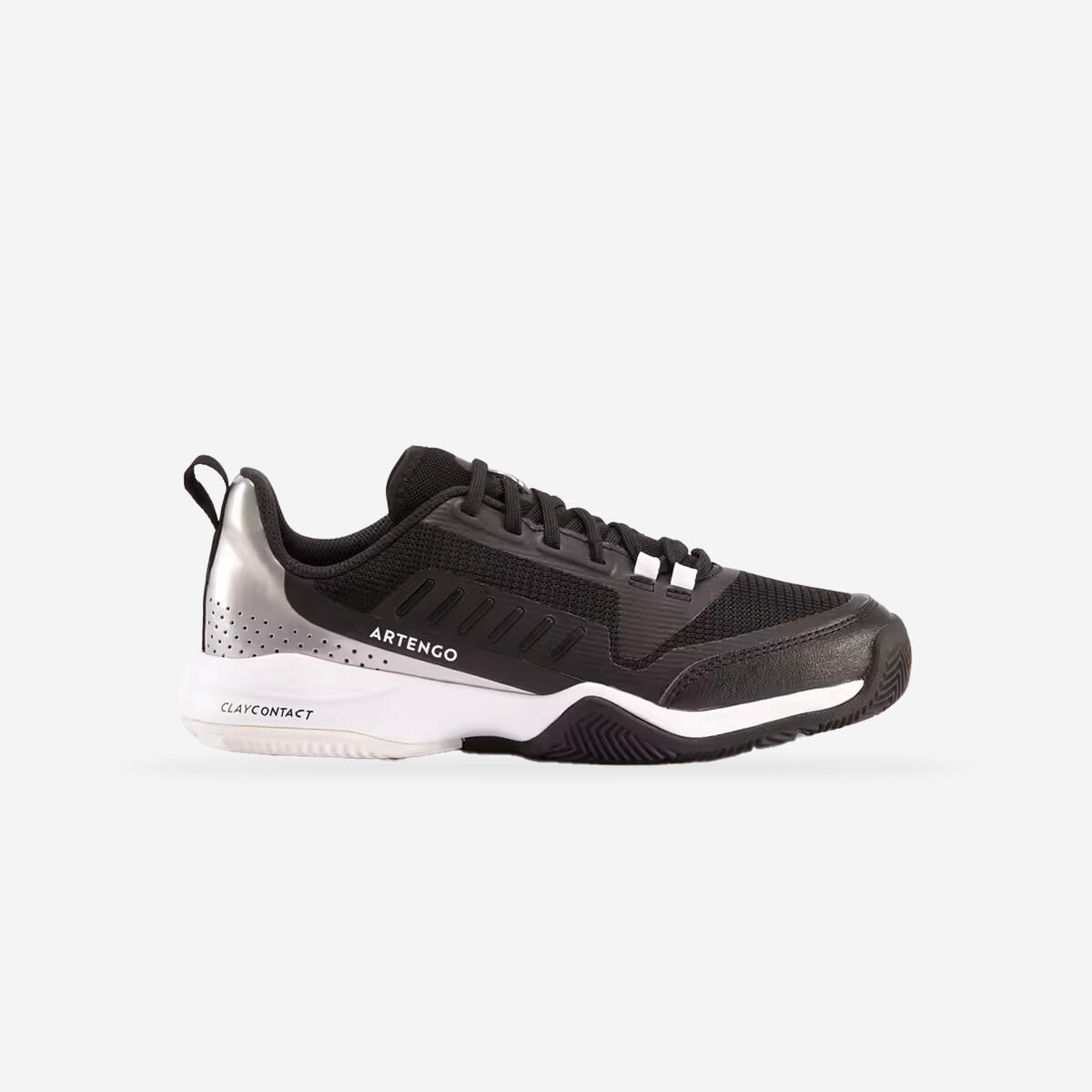 CHAUSSURES TENNIS ENFANT TERRE BATTUE - FAST CLAY JUNIOR LACET NOIR