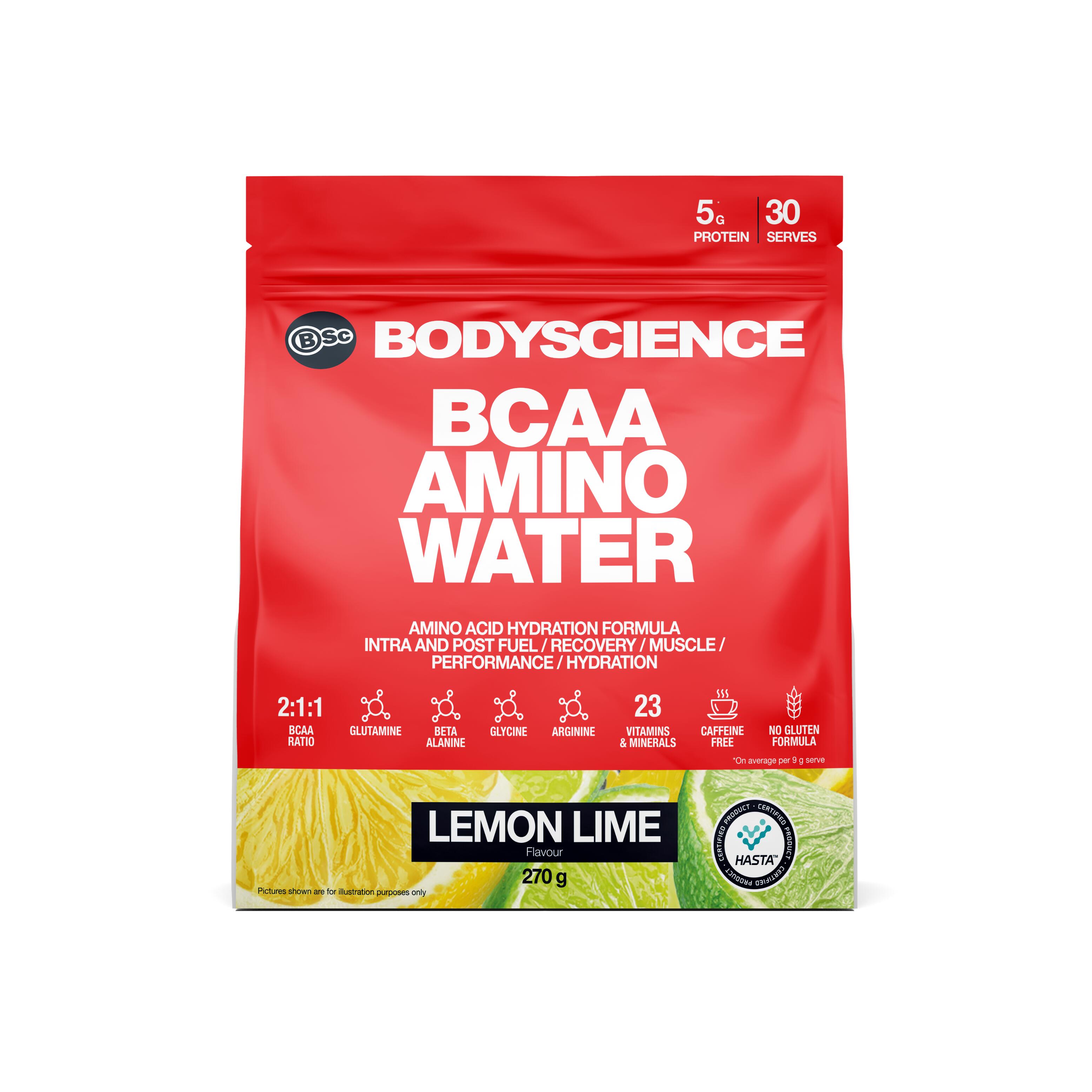 BCAA Amino Water 270g Lemon Lime