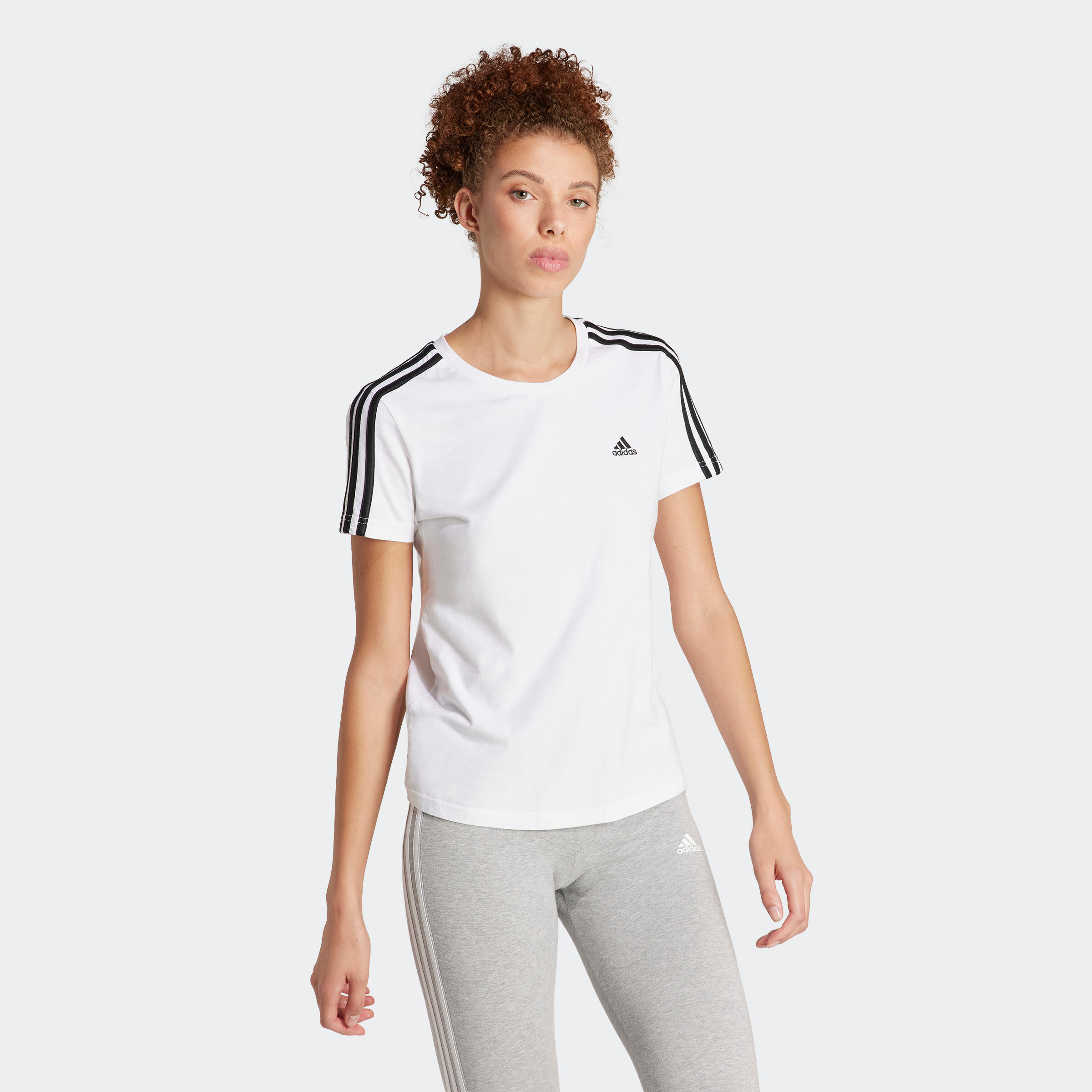 Tricou Fitness Adidas Alb Damă