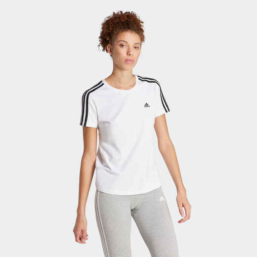 
      Women's Soft Training Fitness T-Shirt - White
  