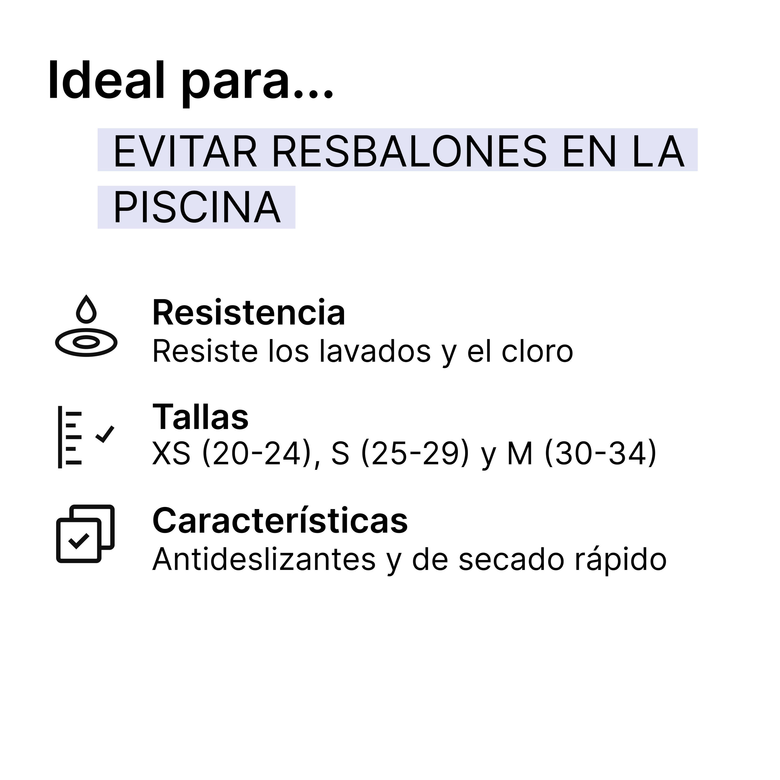 Calcetines piscina natación antideslizantes Niños Revenge rosa 2/4
