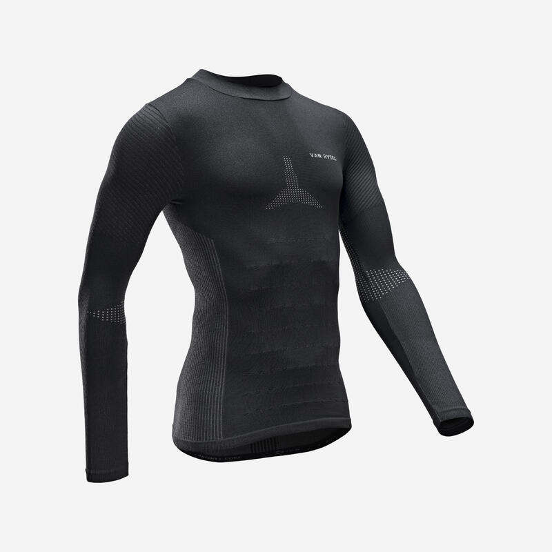 Maglia termica manica lunga ciclismo uomo RACER 2 grigia