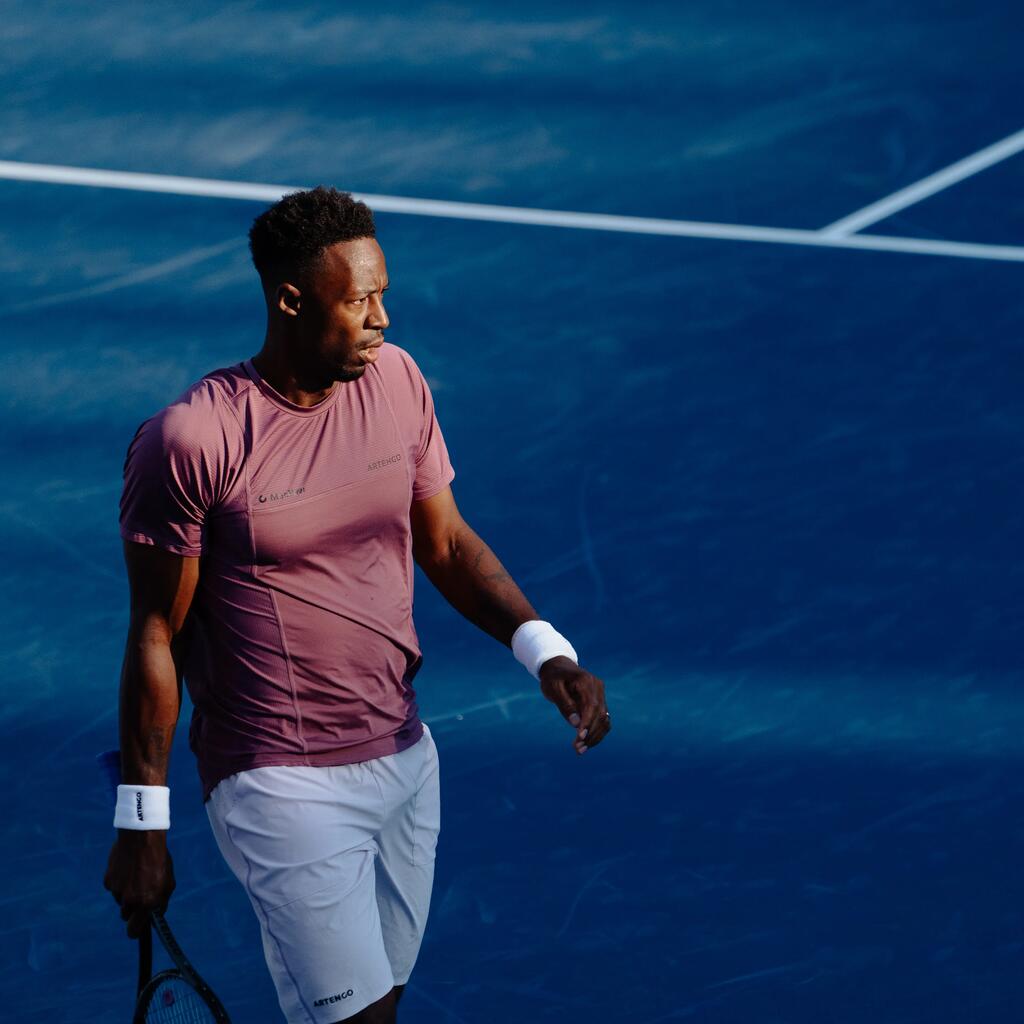 МЪЖКИ ДИШАЩИ ШОРТИ ЗА ТЕНИС DRY+ GAËL MONFILS, ЛИЛАВИ
