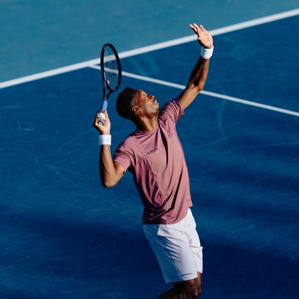 МЪЖКИ ДИШАЩИ ШОРТИ ЗА ТЕНИС DRY+ GAËL MONFILS, ЛИЛАВИ