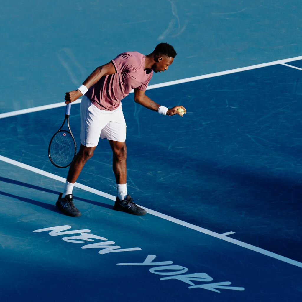 МЪЖКИ ДИШАЩИ ШОРТИ ЗА ТЕНИС DRY+ GAËL MONFILS, ЛИЛАВИ