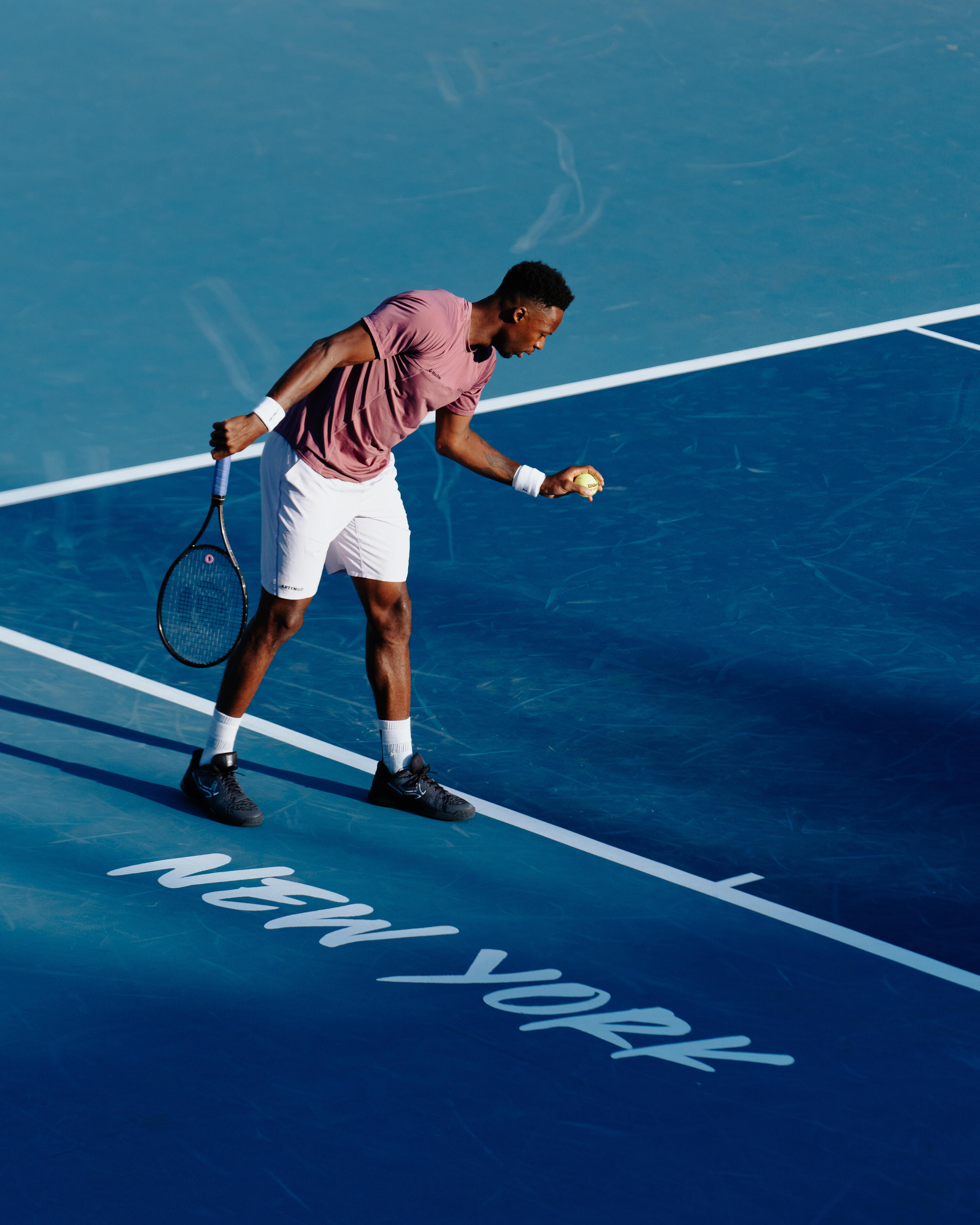 Pantaloncini tennis uomo DRY+ Gaël Monfils lilla 14/42