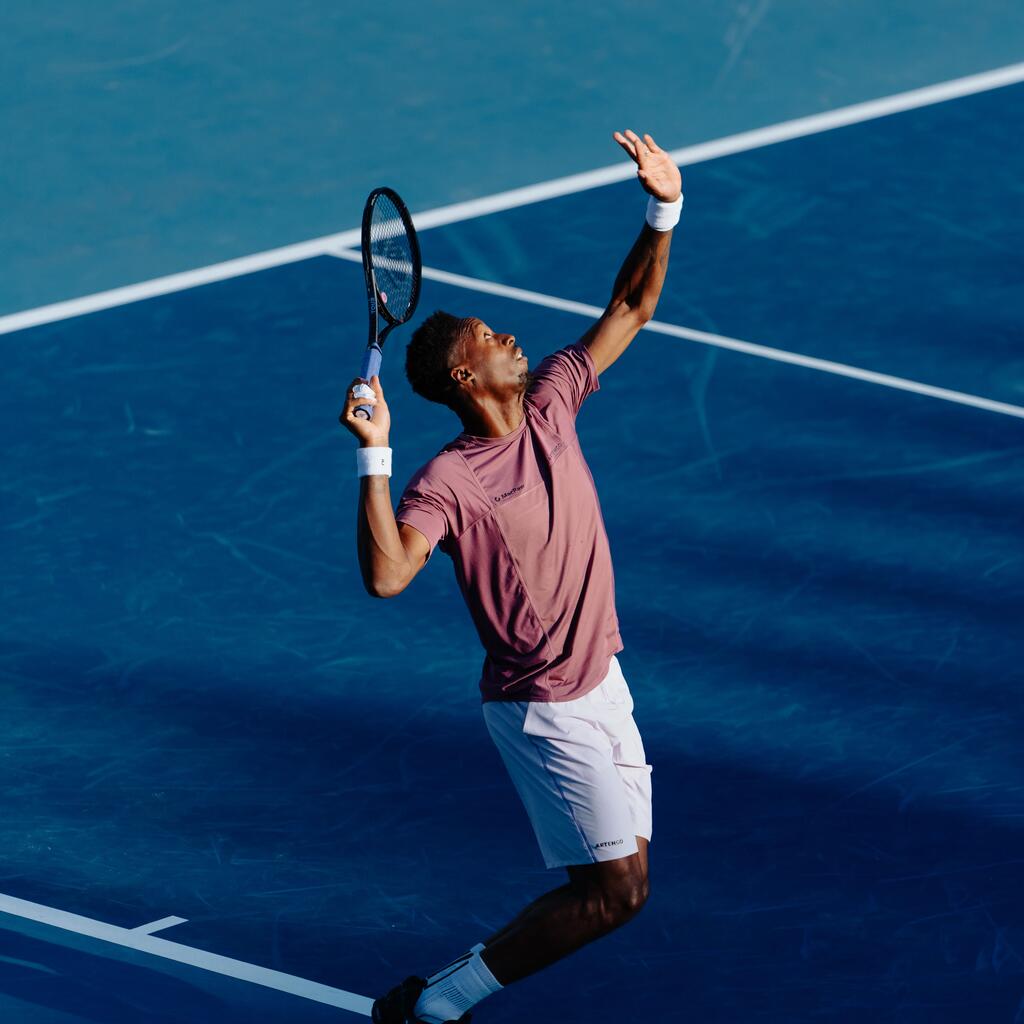 МЪЖКИ ДИШАЩИ ШОРТИ ЗА ТЕНИС DRY+ GAËL MONFILS, ЛИЛАВИ