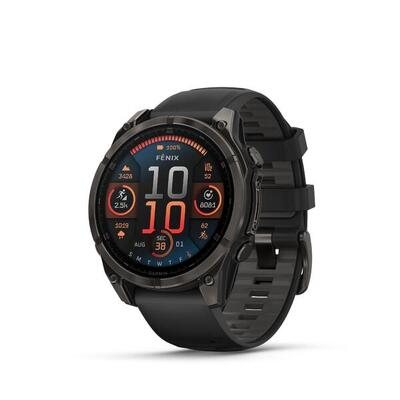 Smartwatch fénix® 8 zwart sapphire titane carbon gray dlc 47 mm