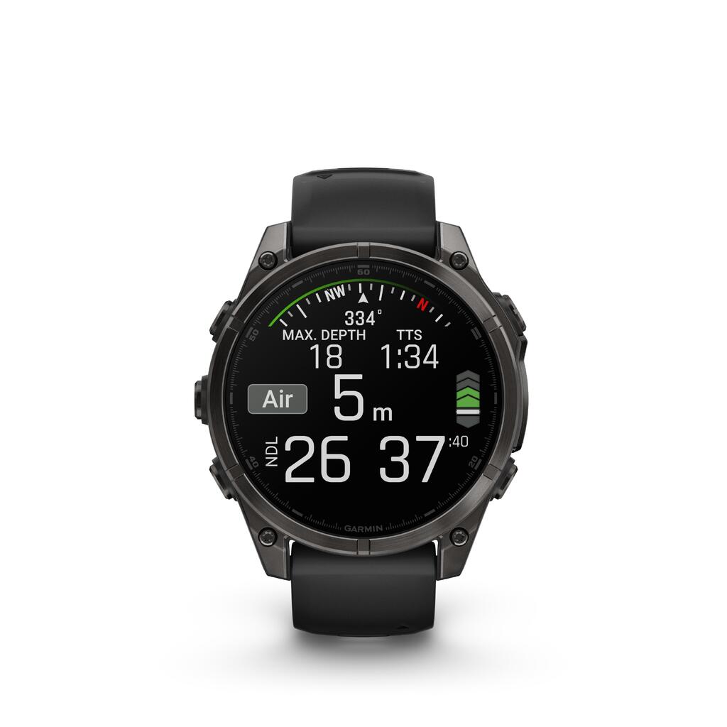 Smartwatch GPS Multisport mit Amoled Touchscreen Fénix 8 schwarz 