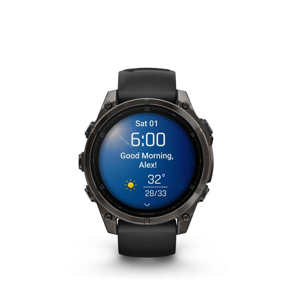 Reloj Garmin Fenix 8 Black Sapphire Titanio Carbono