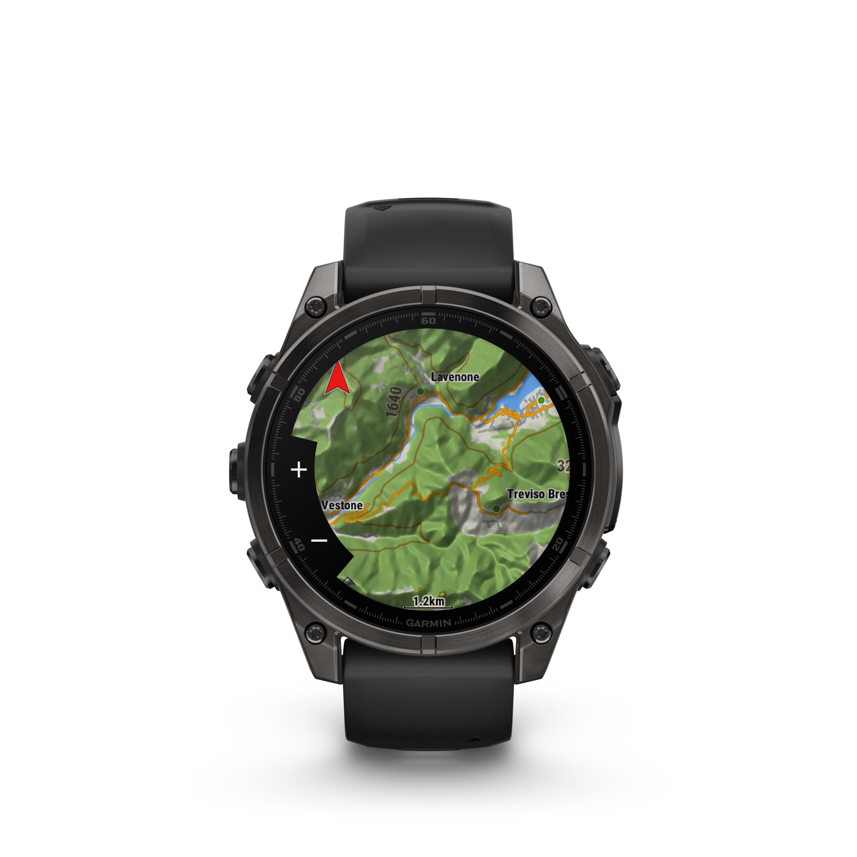 Reloj Inteligente Deportivo Fénix 8 Negro Amoled Sapphire Titanio Carbono DLC 3/11