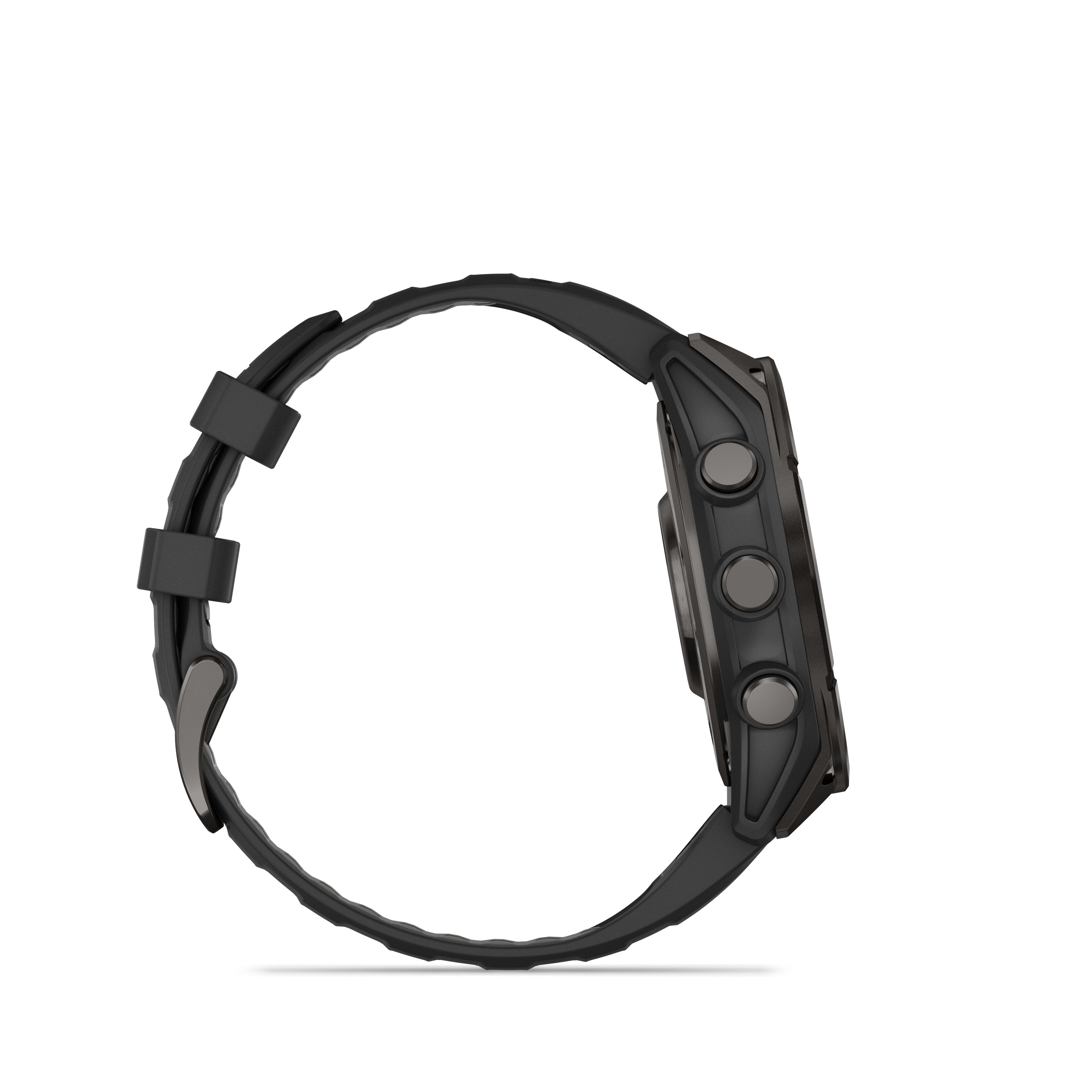 F nix 8 Sports Smart Watch AMOLED Sapphire Titan Carbon Grey DLC 47 mm GARMIN Decathlon