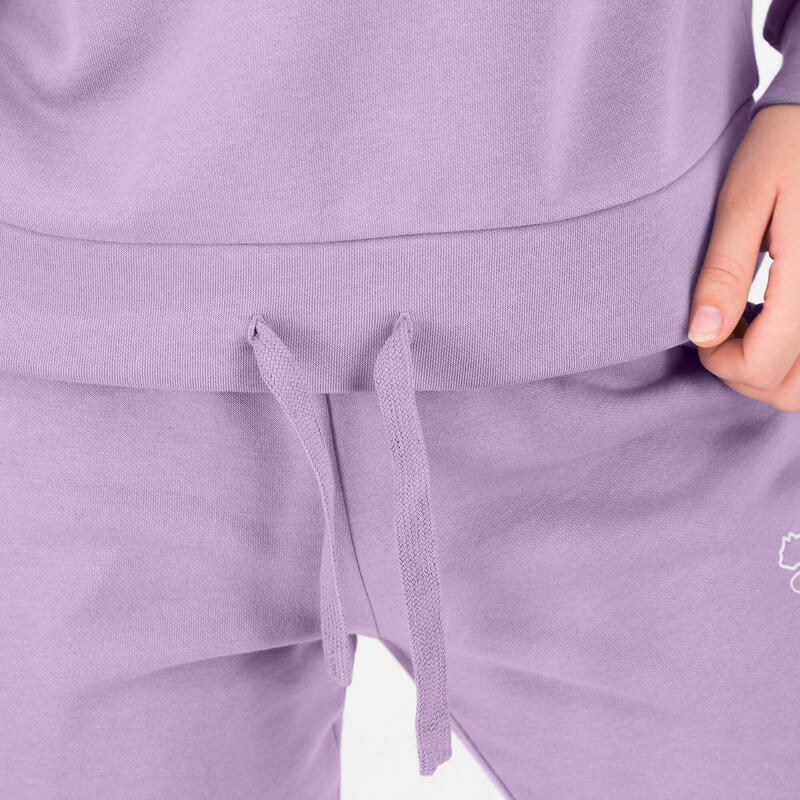Sweat à capuche court imprimé Puma femme - lavande