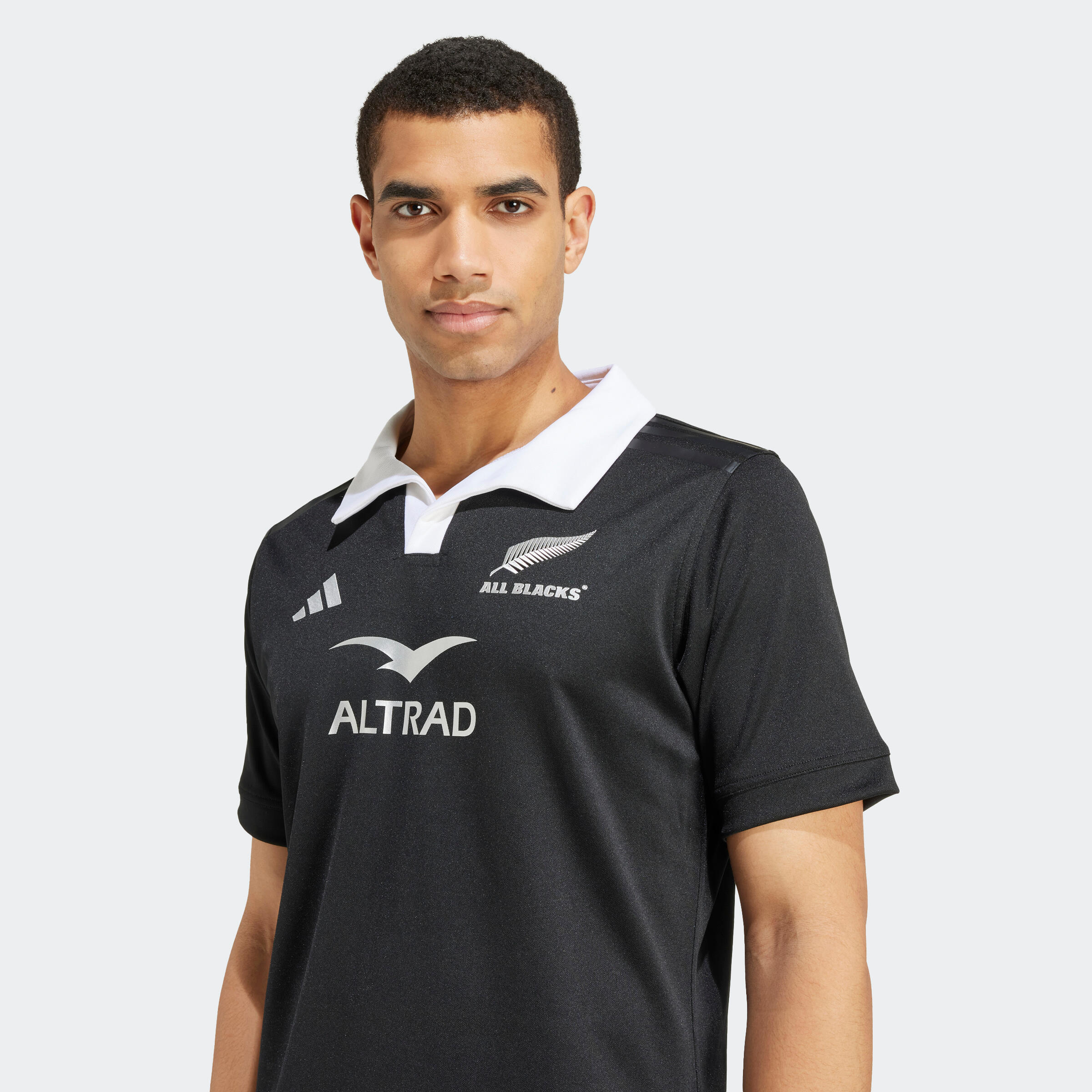 Maillot de Rugby Adidas ALL BLACKS - Réplica Nouvelle Zélande 2024 Noir Junior 6/6